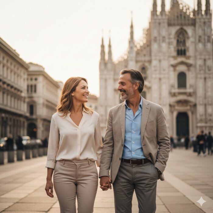 Coppia felice con La Tua Agenzia Matrimoniale Completiamoci Italia