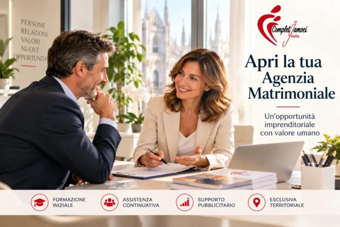 Aprire un'agenzia matrimoniale in franchising con Completiamoci Italia